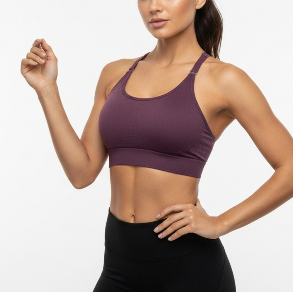 Primark Maroon Padded Racer Back Sports Bra‎ Womens XL
